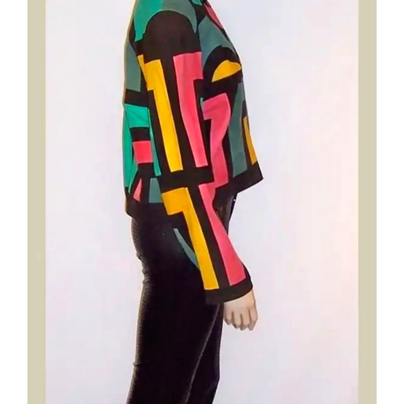 Suede Color Block Jacket! - Picture 3 of 8